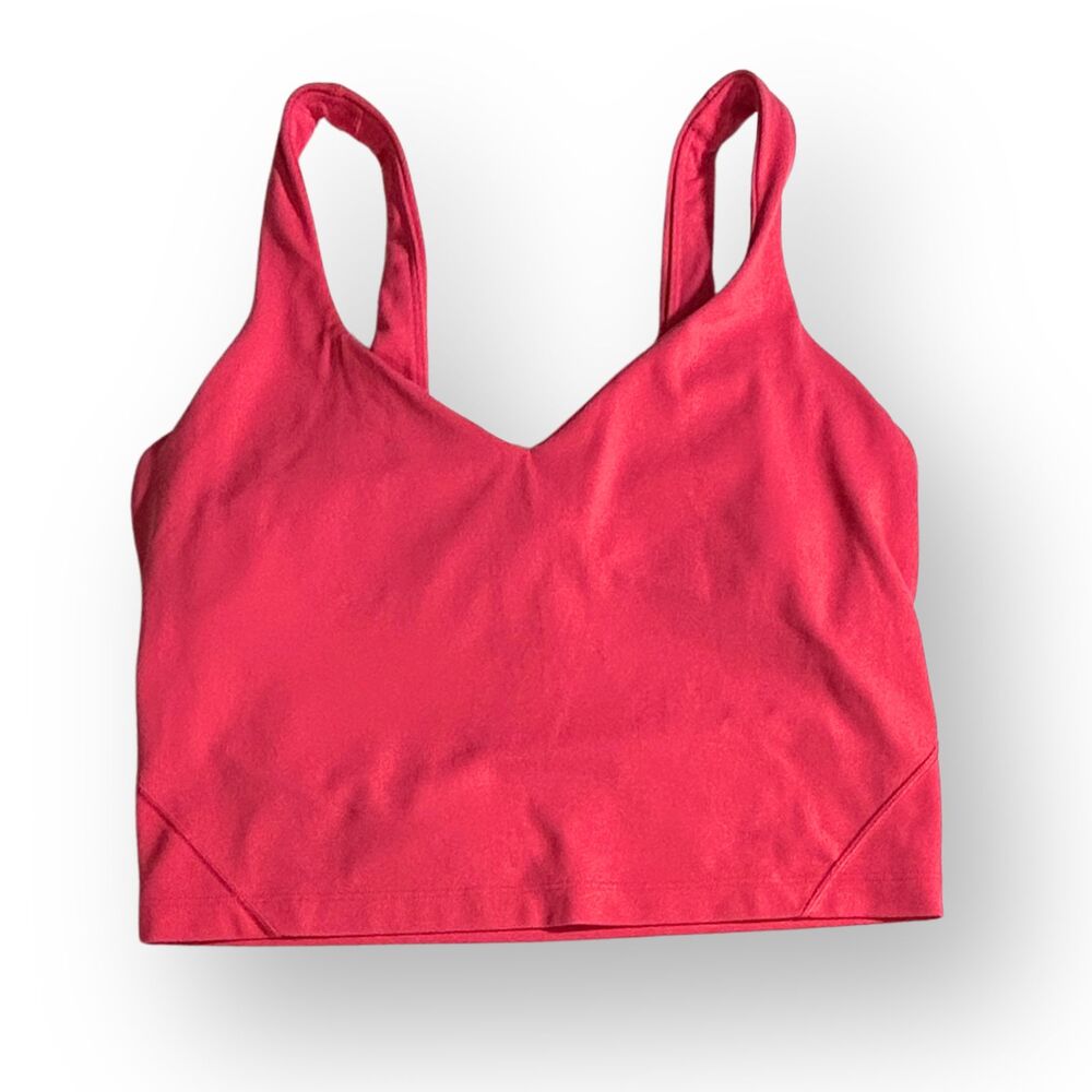 Lululemon Womens Align Tank Top Pink Size 8 Cropped